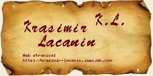 Krasimir Lačanin vizit kartica